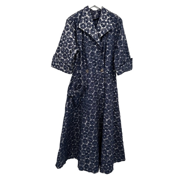 Vintage Handmade Duster Jacket Dress Size S M Swing Dark Romantic‎ Witchy Grunge - Picture 14 of 14